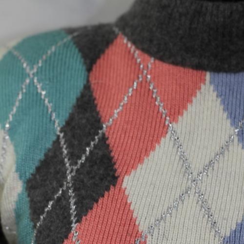Multi-Color Patterned Lambswool Sweater Suburban - image 2